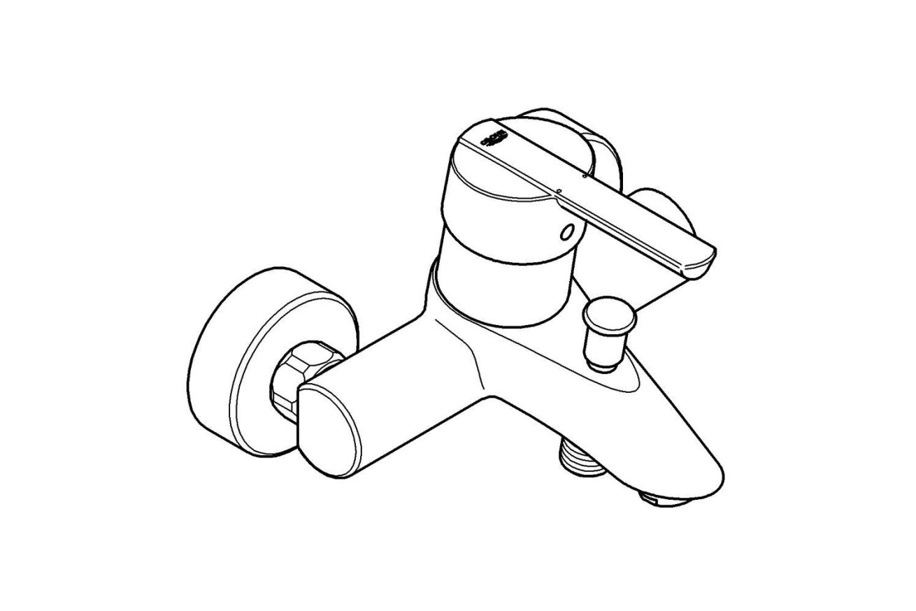 Смеситель для ванны GROHE Feel, хром (32269000)