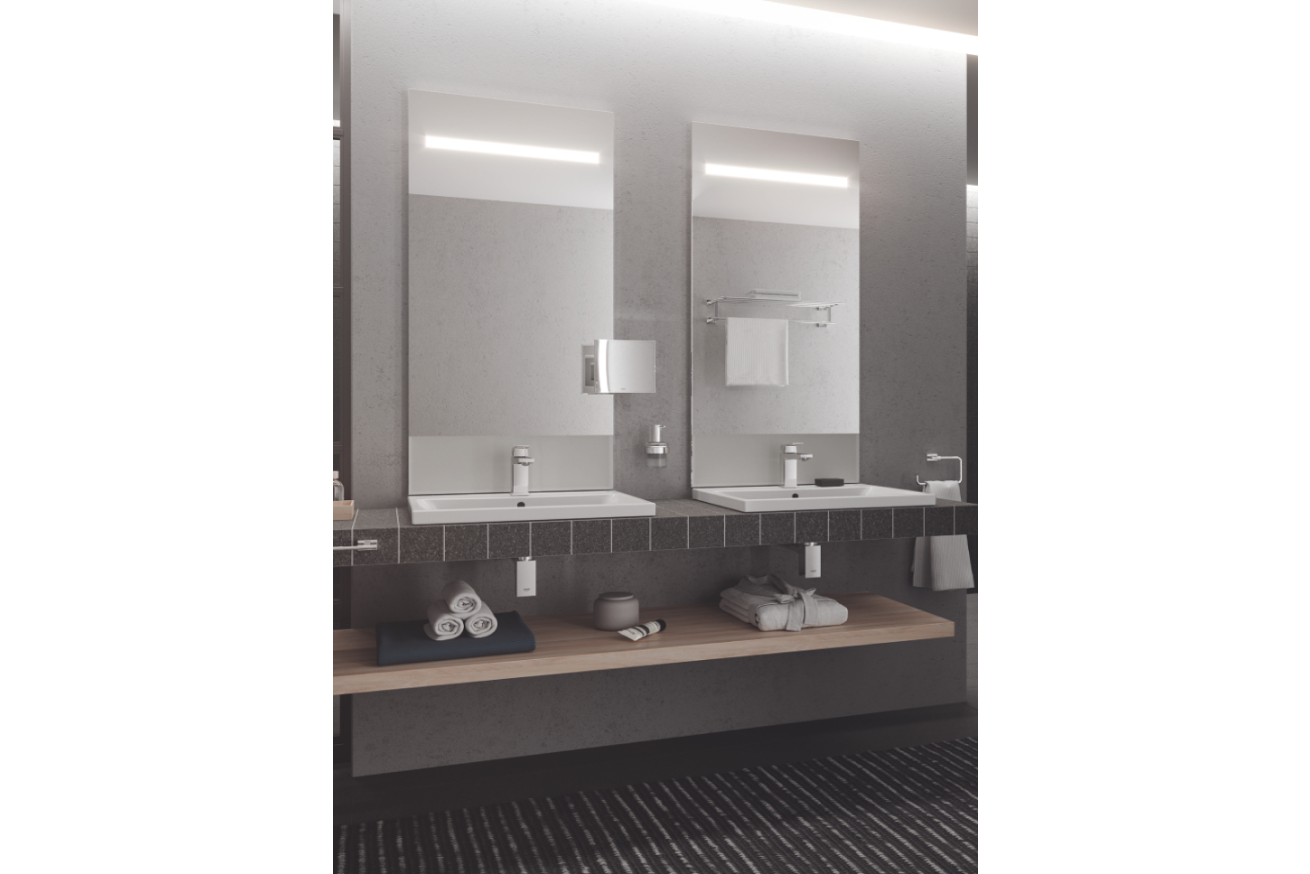 Раковина GROHE Cube Ceramic полувстраиваемая 60 см, альпин-белый (3947900H)
