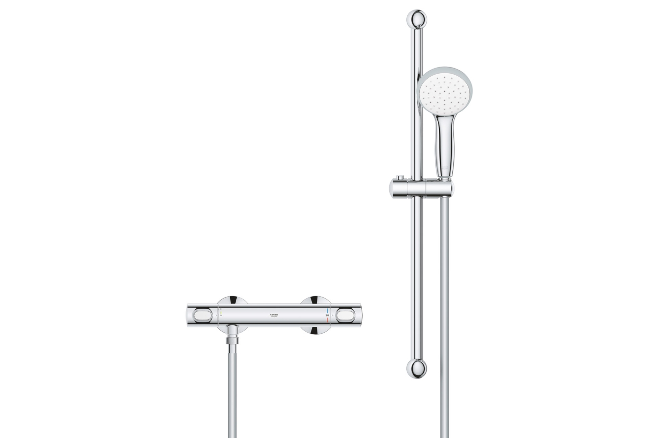 Термостат для душа GROHE Precision Flow QuickFix с душевым гарнитуром, хром (34841000)