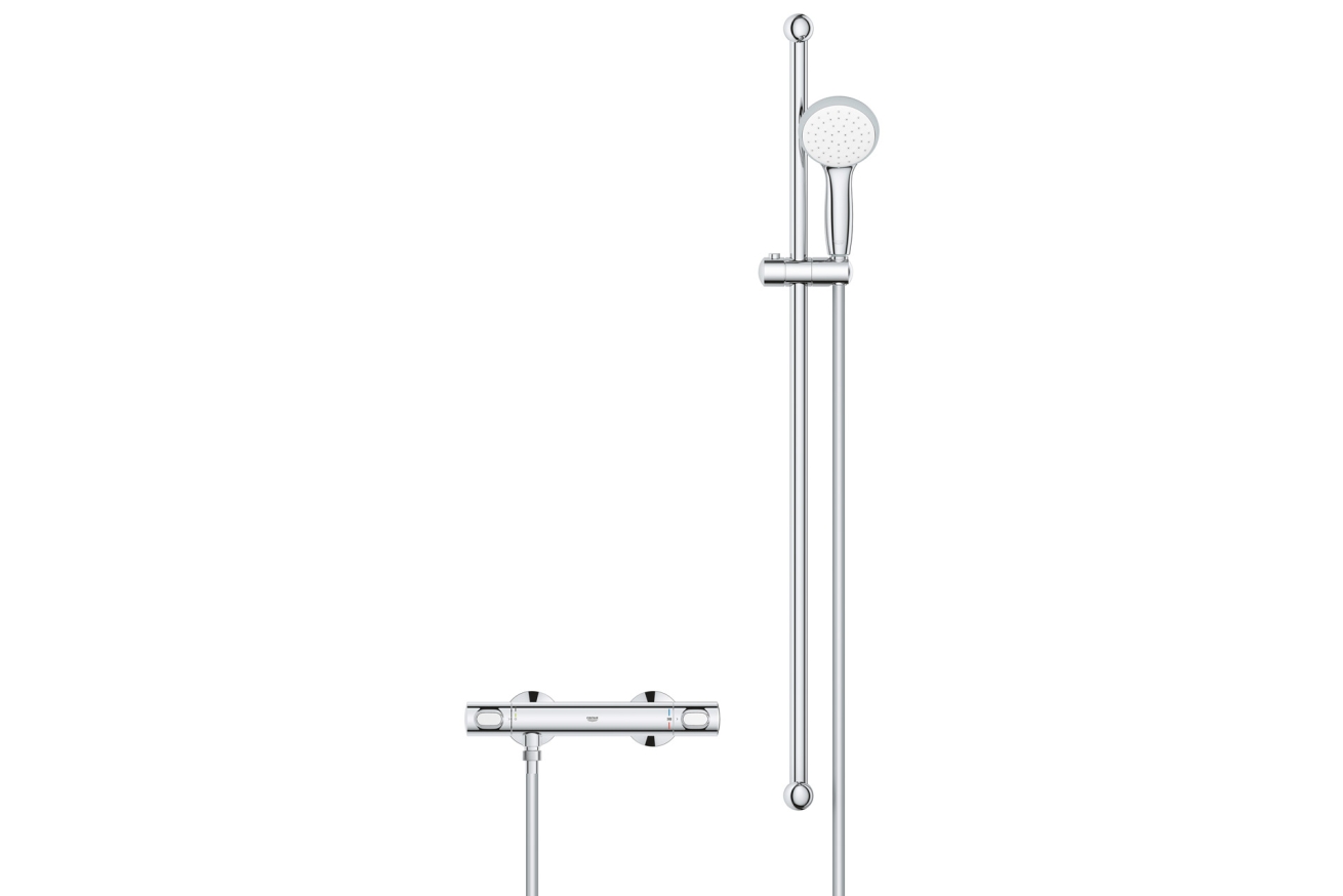 Термостат для душа GROHE Precision Flow QuickFix с душевым гарнитуром, хром (34842000)