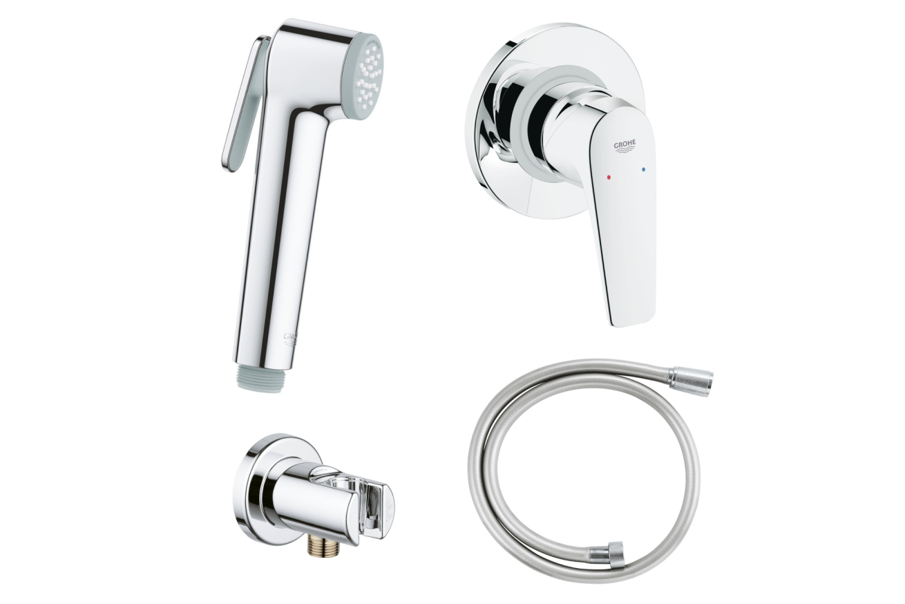 Набор для гигиенического душа GROHE Tempesta-F, хром (NB0075/S)