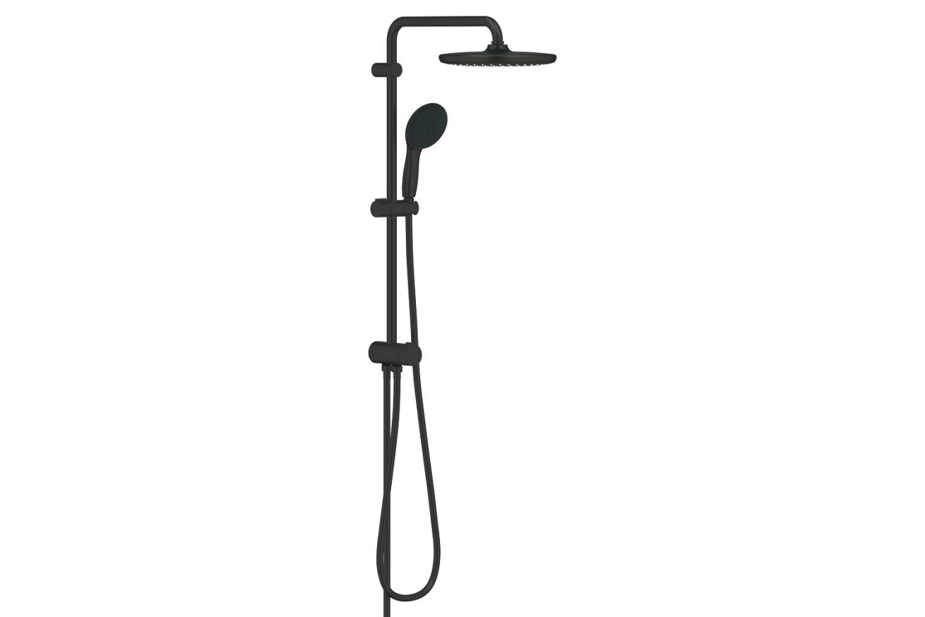 Душевая система GROHE Tempesta System 250 Flex с переключателем потоков, черный (269802431)
