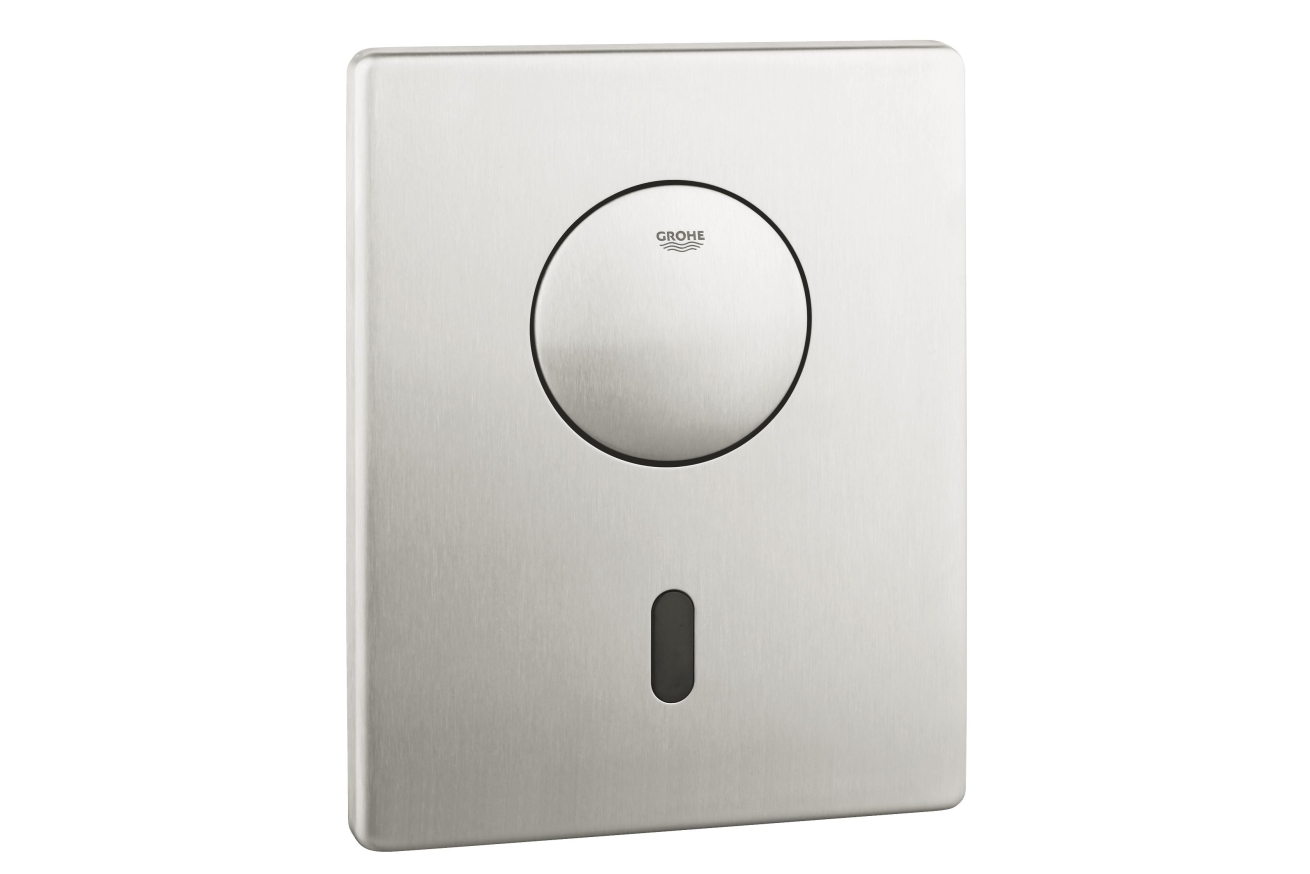 Панель смыва для унитаза GROHE Tectron Skate, 1 режим, нержавеющая сталь (37419SD0)