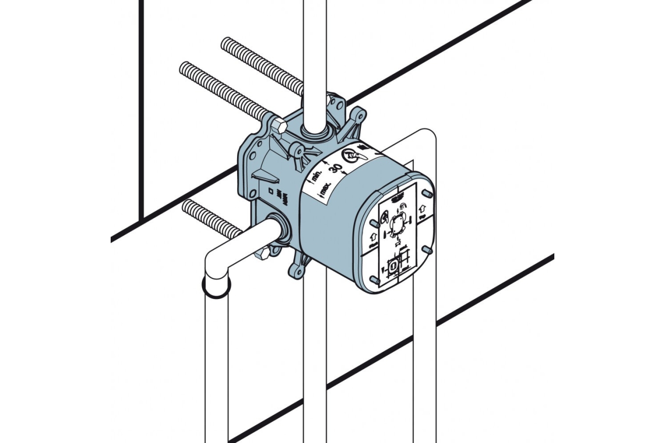 Встраиваемая часть однорычажного смесителя для ванны GROHE Rapido E (35501000)
