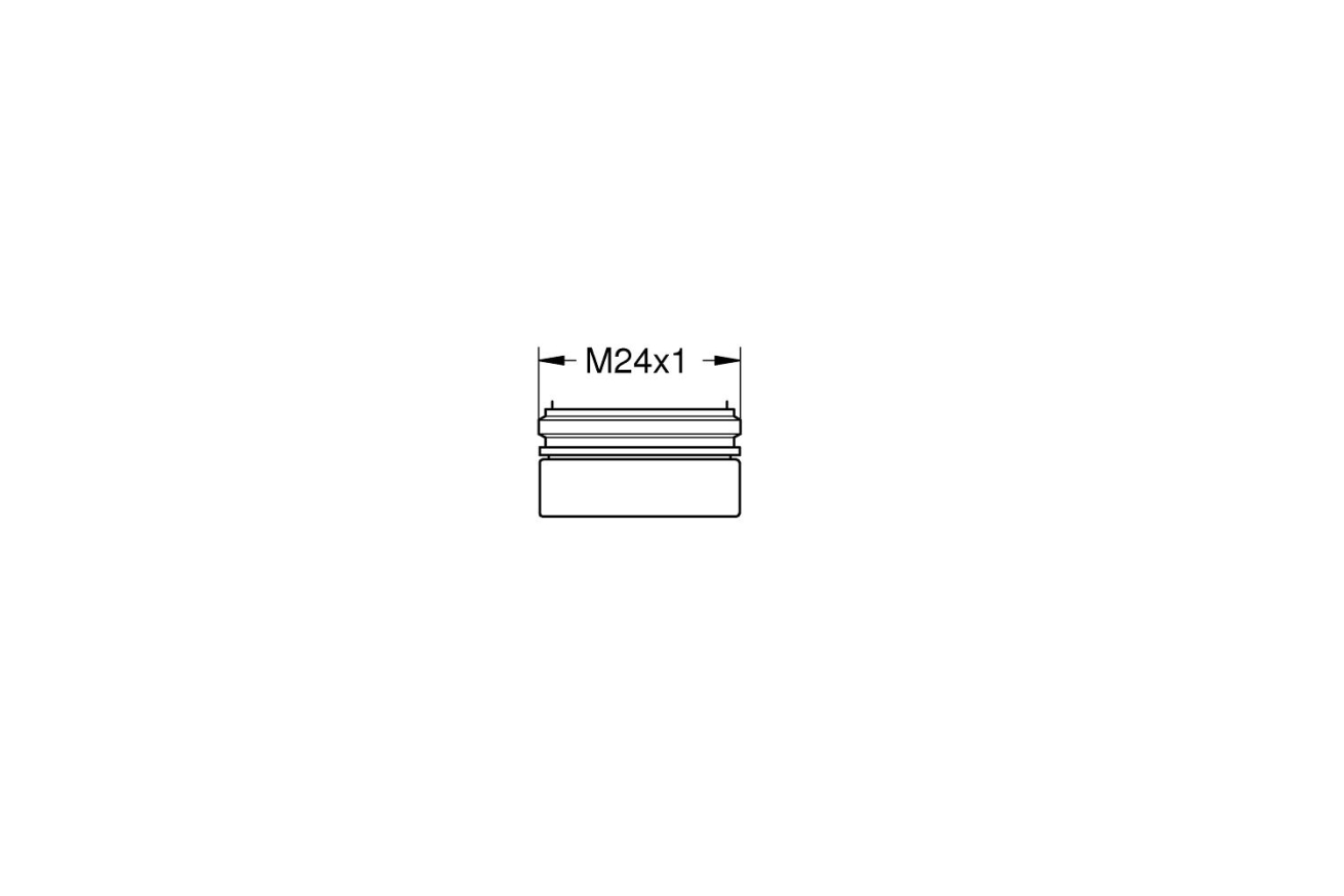 Аэратор GROHE 7.5 - 9.0 л/мин с резьбой M 24, хром (36133000)