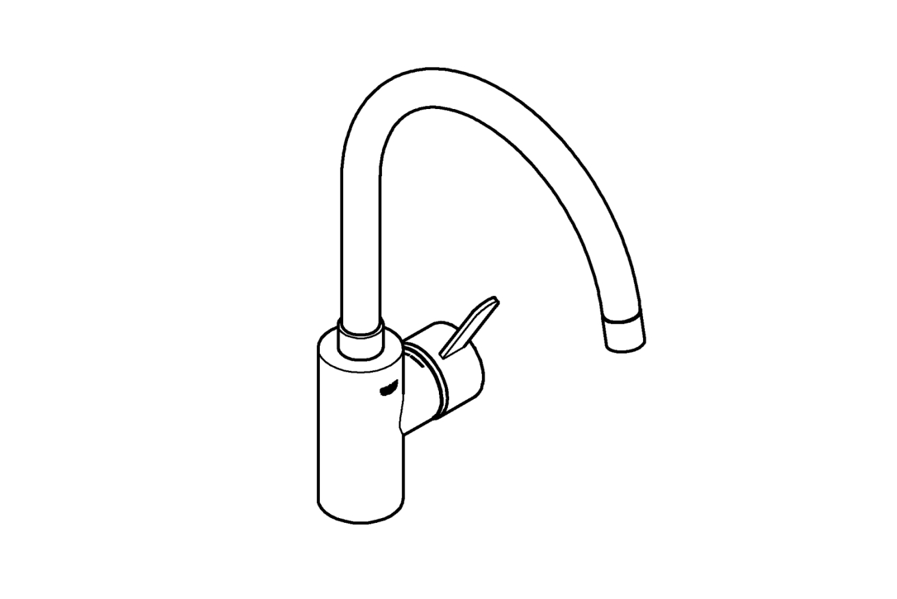 Смеситель для кухни GROHE Eurosmart Cosmopolitan, хром (3284320E)