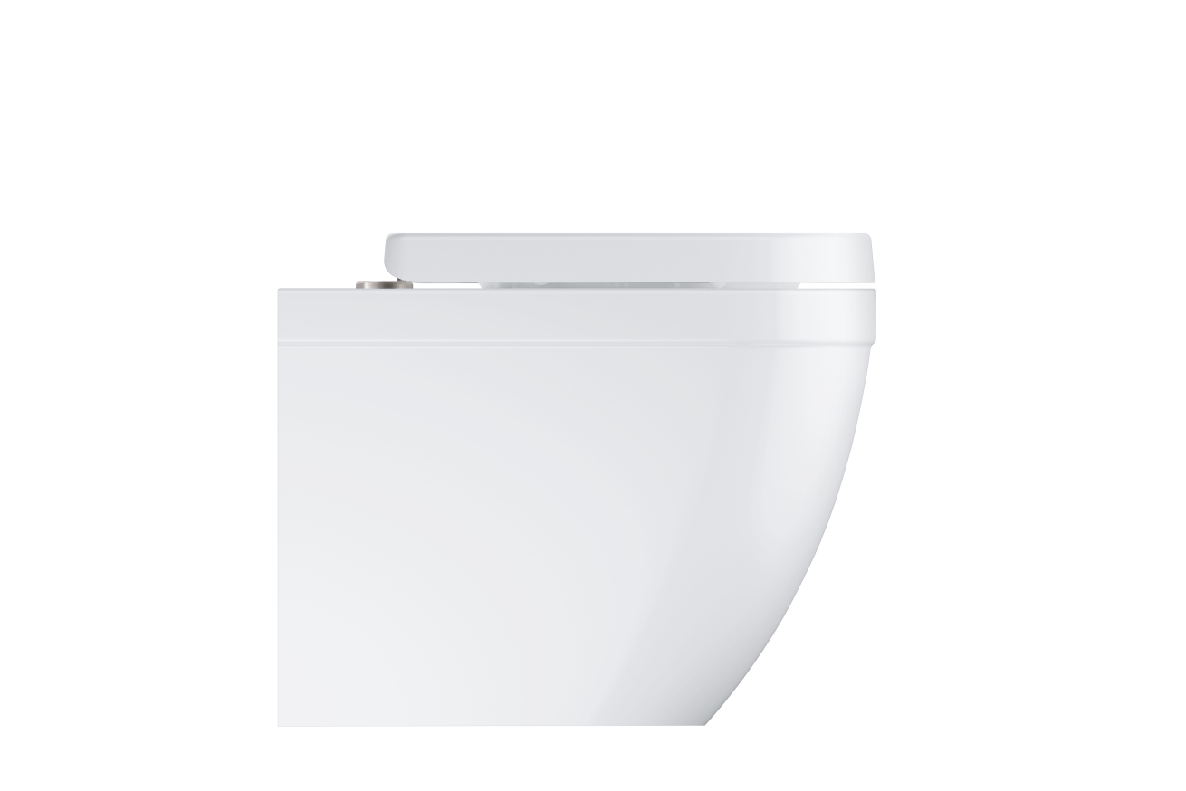 Унитаз напольный приставной безободковый GROHE Euro Ceramic (без сиденья), альпин-белый (39339000)