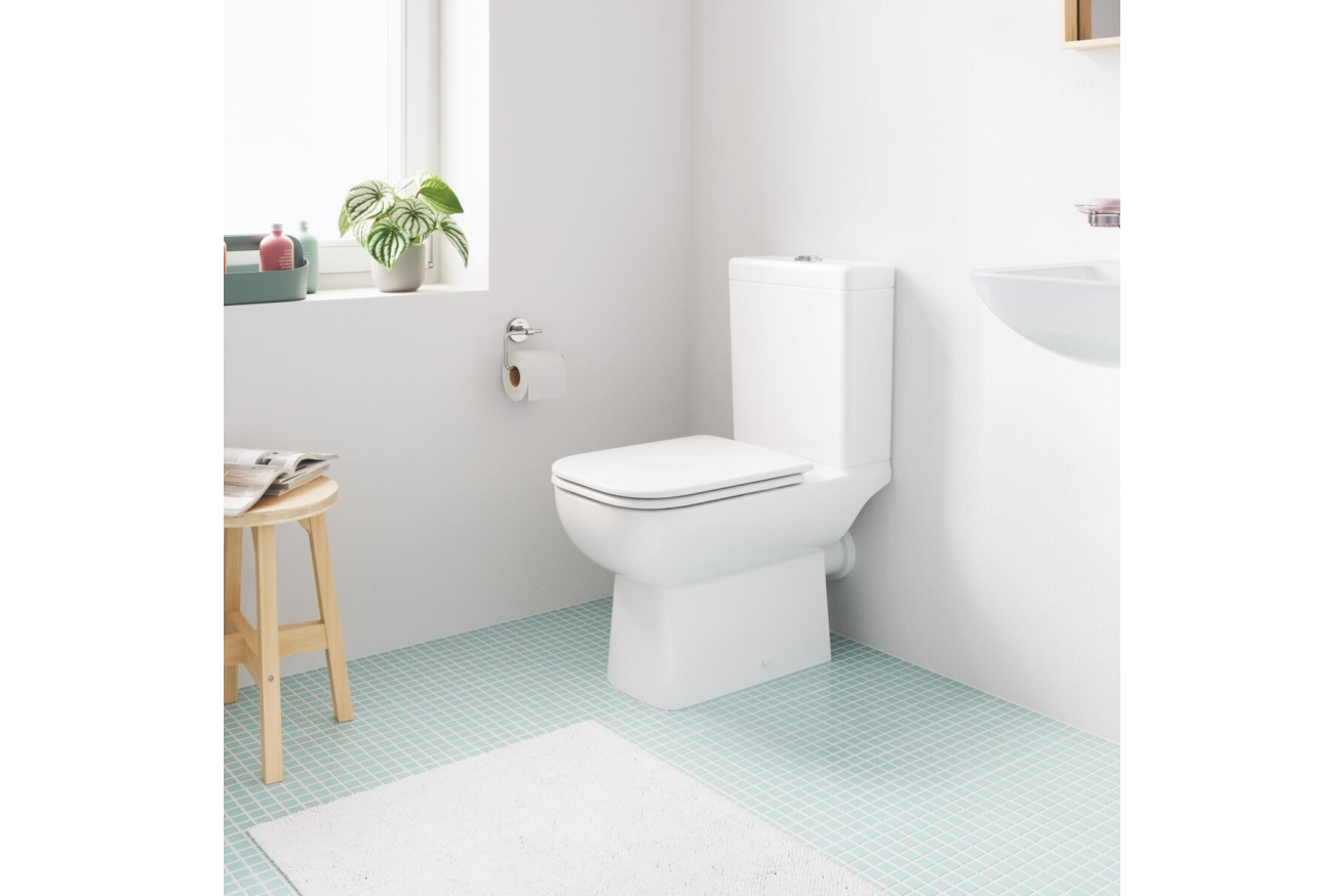 Унитаз напольный безободковый GROHE Bau Edge, альпин-белый (39811000)