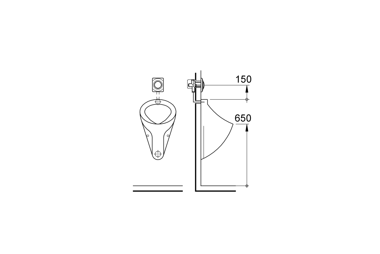 Панель смыва для писсуара GROHE Surf, альпин-белый (37018SH0)
