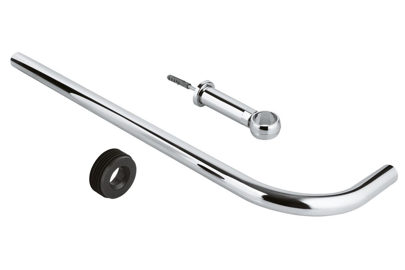 Сливная трубка для смывного устройства для унитаза GROHE, 600x200 мм, хром (37107000)