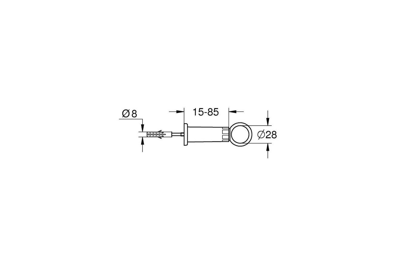 Зажимная скоба сливной трубы GROHE (37132000)