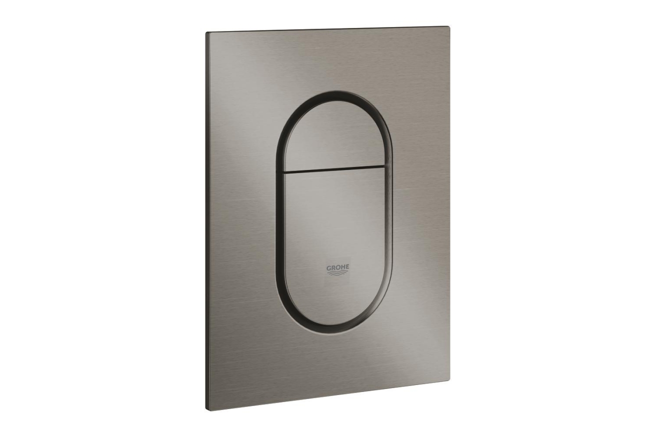 Панель смыва для унитаза GROHE Arena Cosmopolitan S, 2 режима, темный графит матовый (37624AL0)