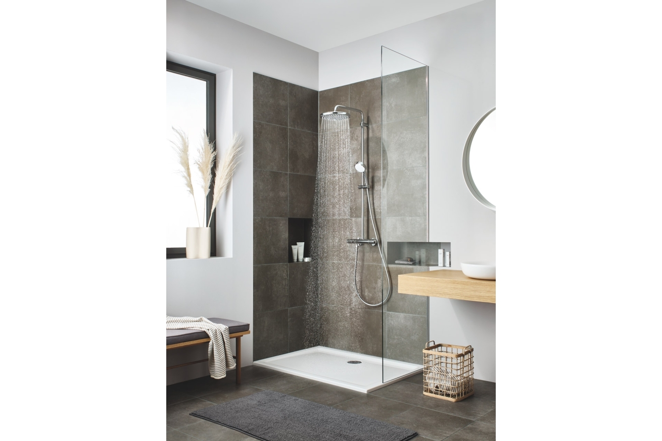 Верхний душ GROHE Tempesta 250, 9,5 л/мин, 1 режим, хром (26666000)
