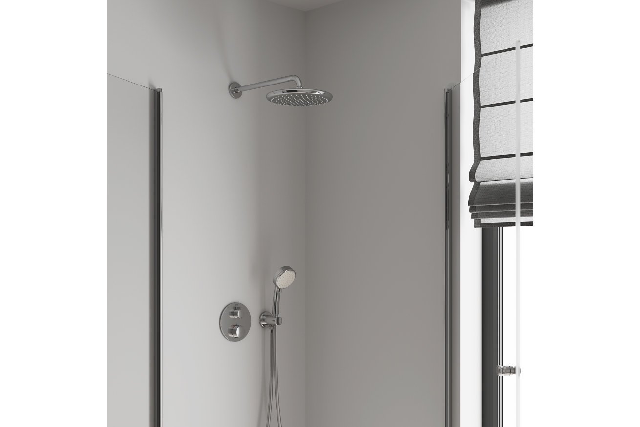 Верхний душ GROHE Tempesta 250, 9,5 л/мин, 1 режим, хром (26666000)