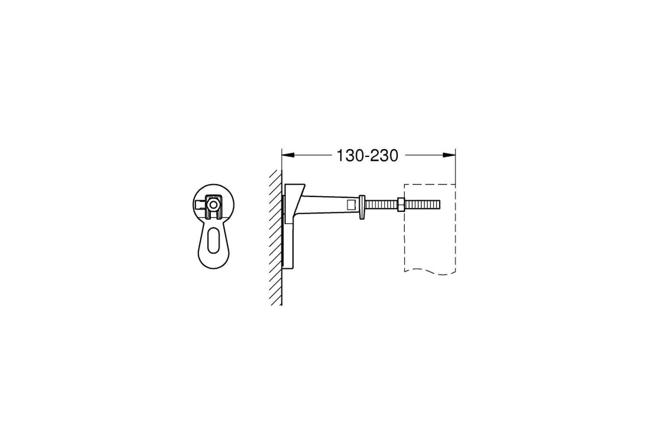 Универсальный монтажный уголок (2 шт.) для GROHE Rapid SL (3855800M)