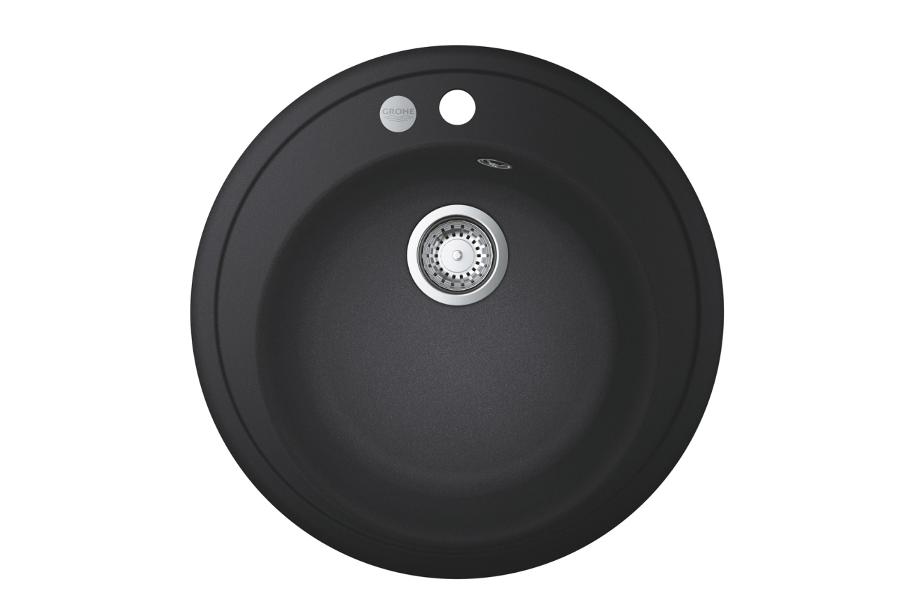 Мойка GROHE K200 с одной чашей, 51 см, черный гранит (31656AP0)