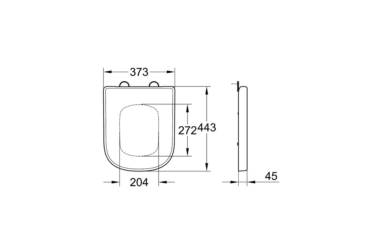 Сиденье для унитаза GROHE Euro Ceramic (без микролифта), альпин-белый (39331000)