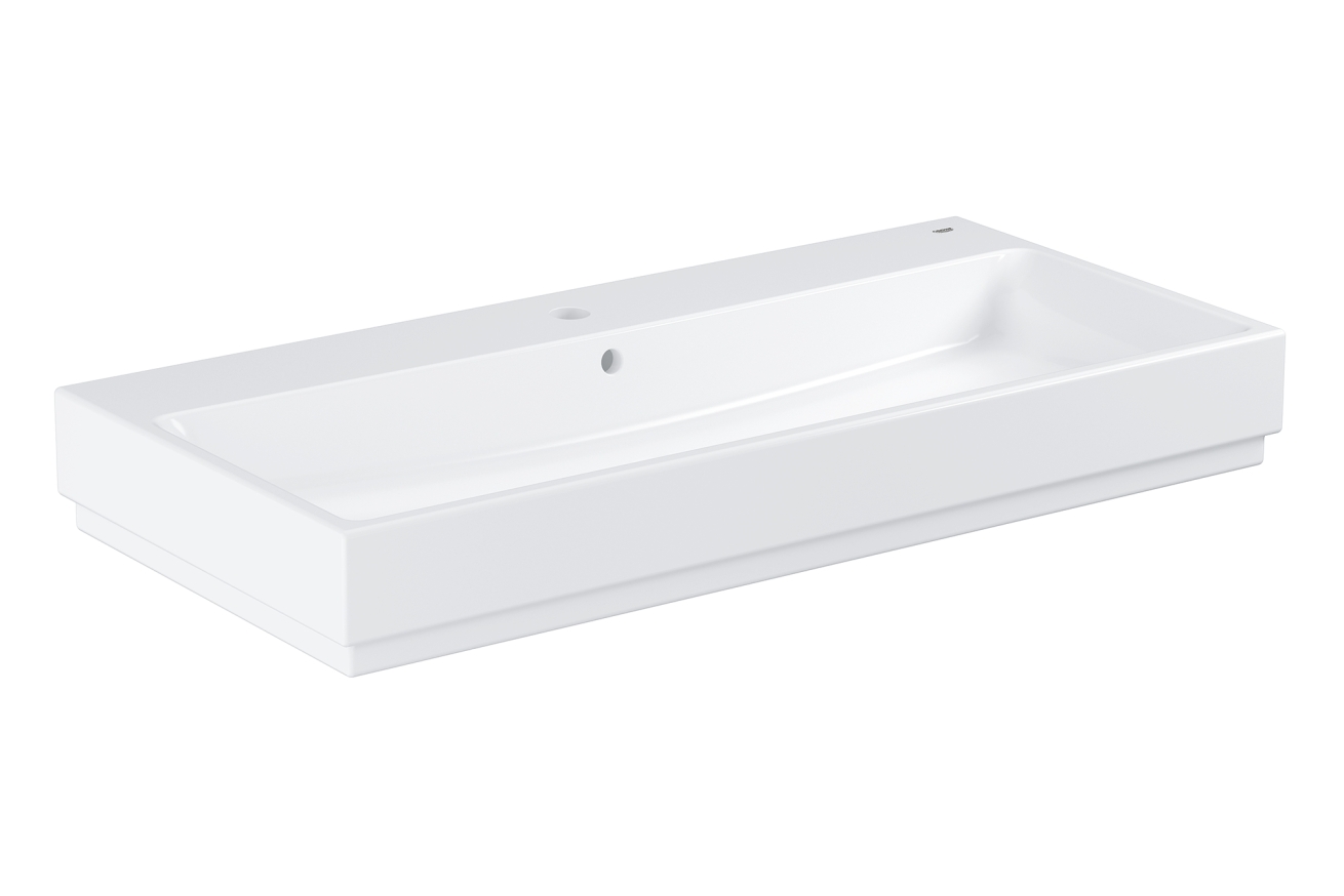 Раковина GROHE Cube Ceramic, подвесная 100 см, альпин-белый (3938600H)