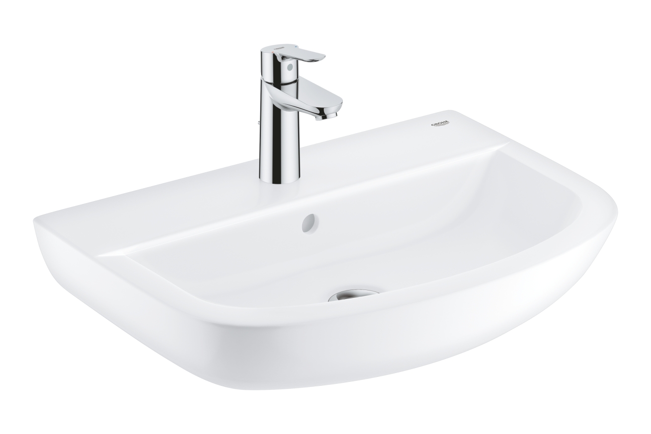 Набор для ванной: раковина 55, смеситель Start Edge и сифон, GROHE Bau Ceramic, (39471000)