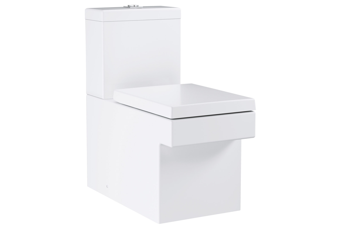Унитаз GROHE Cube Ceramic напольный, с покрытием PureGuard, альпин-белый (3948400H)