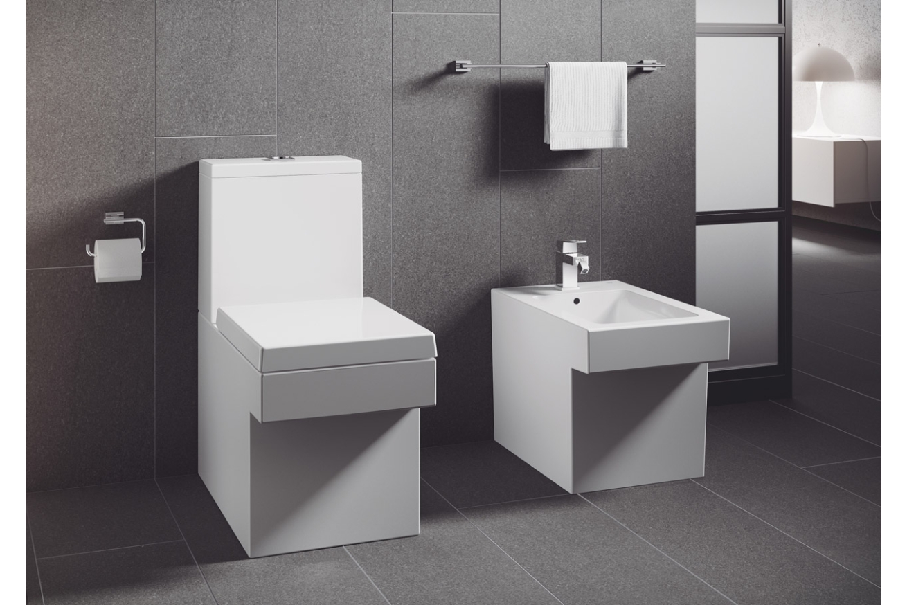 Унитаз GROHE Cube Ceramic напольный, с покрытием PureGuard, альпин-белый (3948400H)