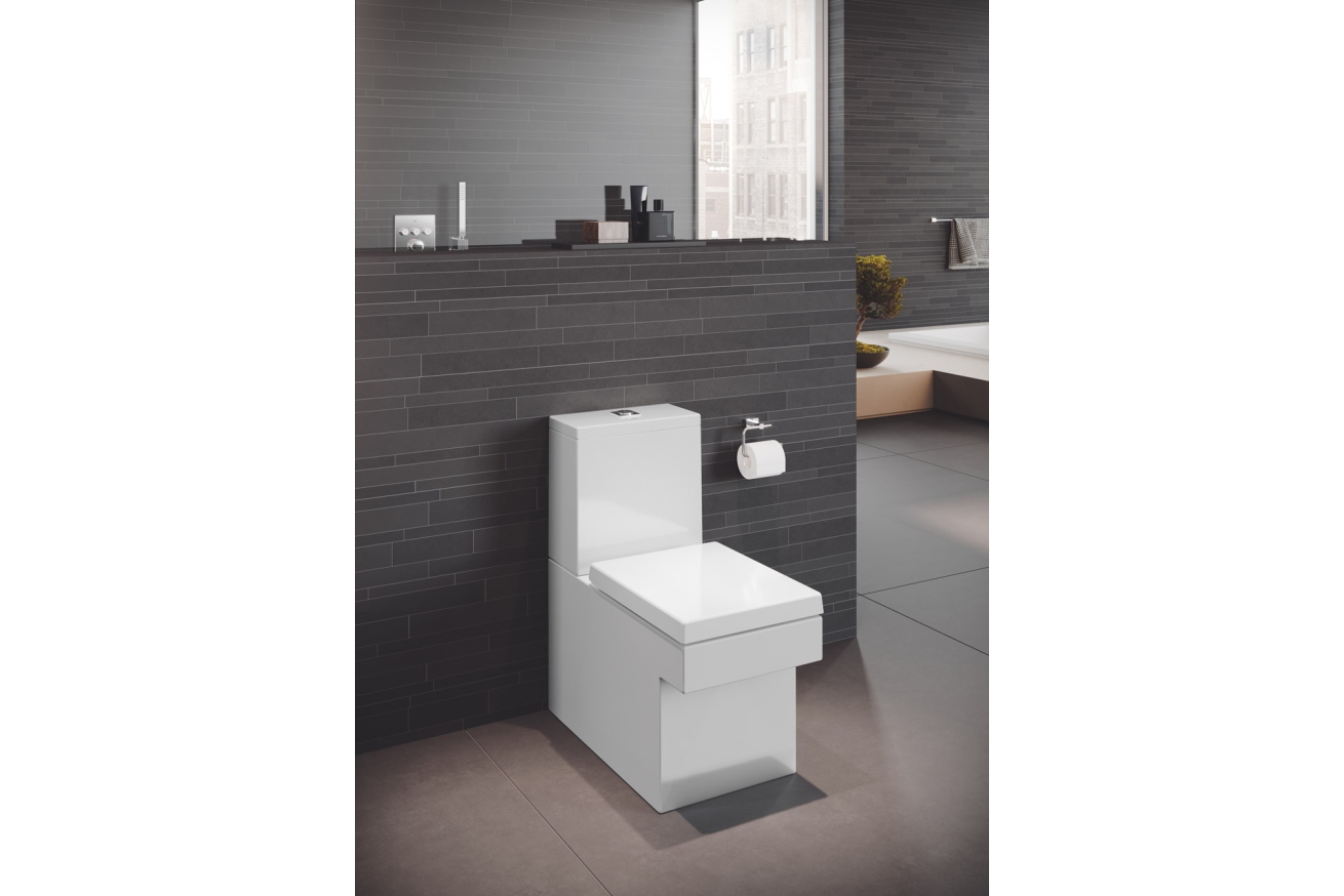 Унитаз GROHE Cube Ceramic напольный, с покрытием PureGuard, альпин-белый (3948400H)