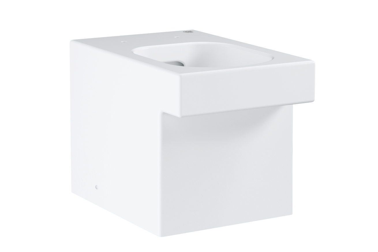 Унитаз GROHE Cube Ceramic напольный приставной, с покрытием PureGuard, альпин-белый (3948500H)