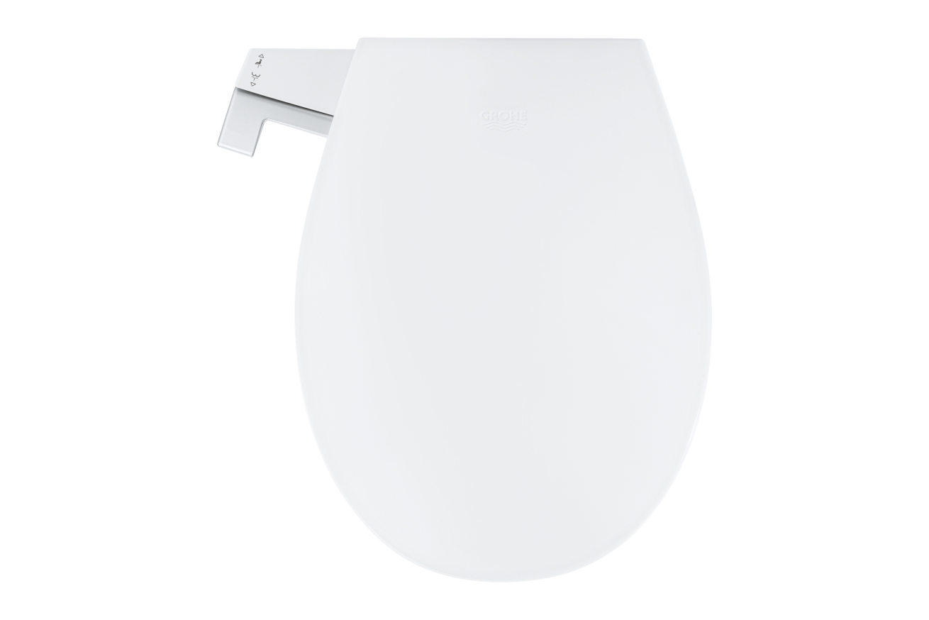 Сиденье-биде для унитаза GROHE Bau Ceramic, ручное управление, альпин-белый (39648SH0)