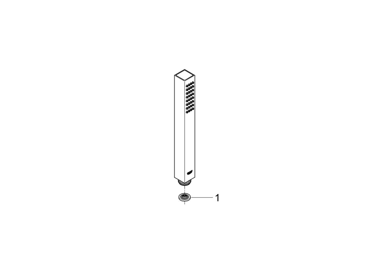 Ручной душ GROHE Euphoria Cube+, 1 режим, хром (27888000)