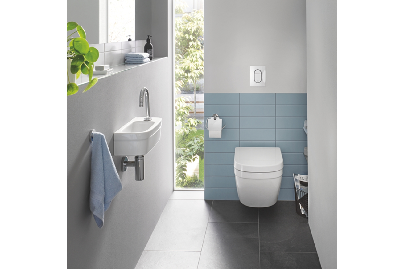 Комплект инсталляции GROHE Solido 5 в 1 с подвесным унитазом Euro Ceramic и сиденьем (39702000)