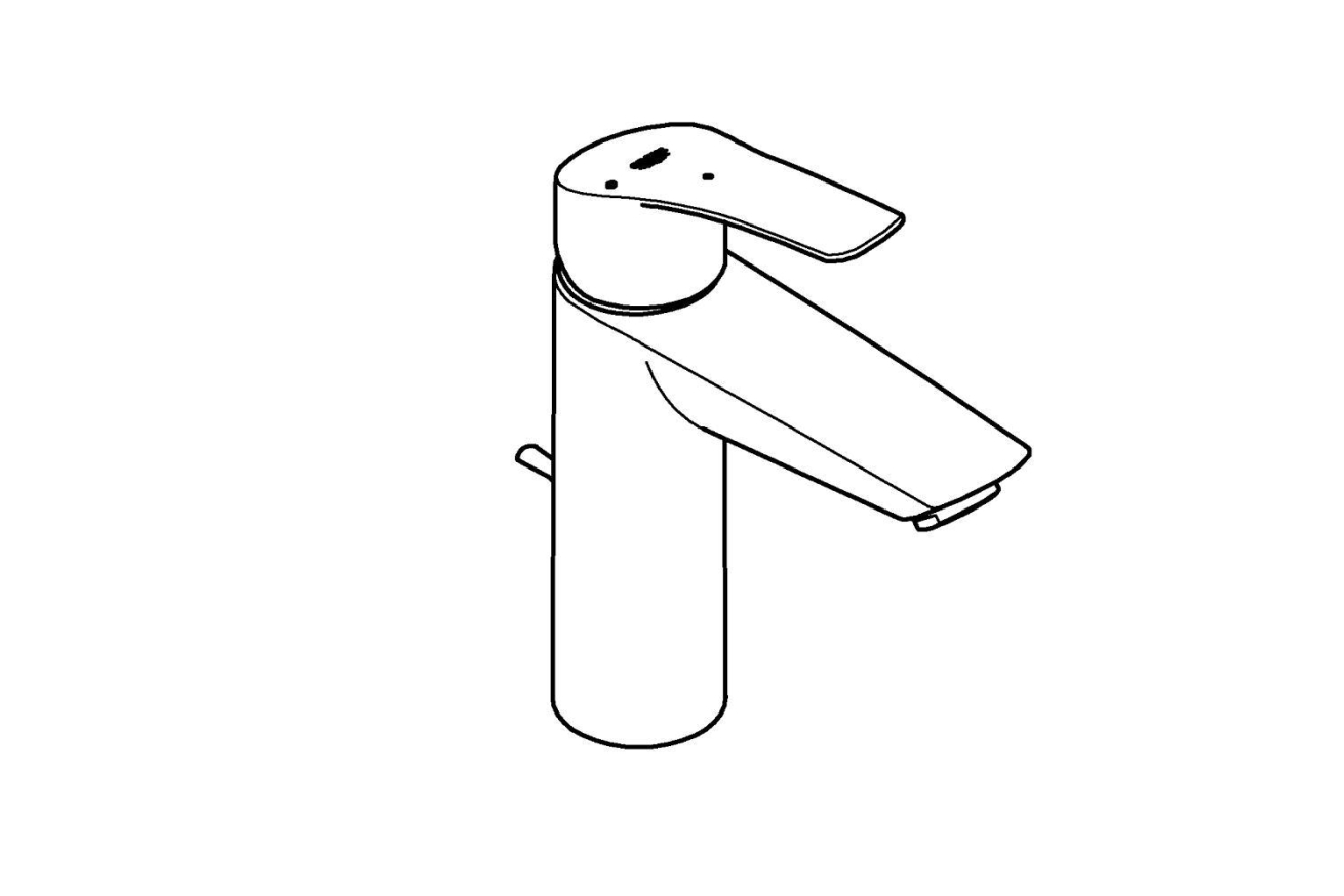 Смеситель для раковины GROHE Eurosmart, M-size, хром (2339330E)
