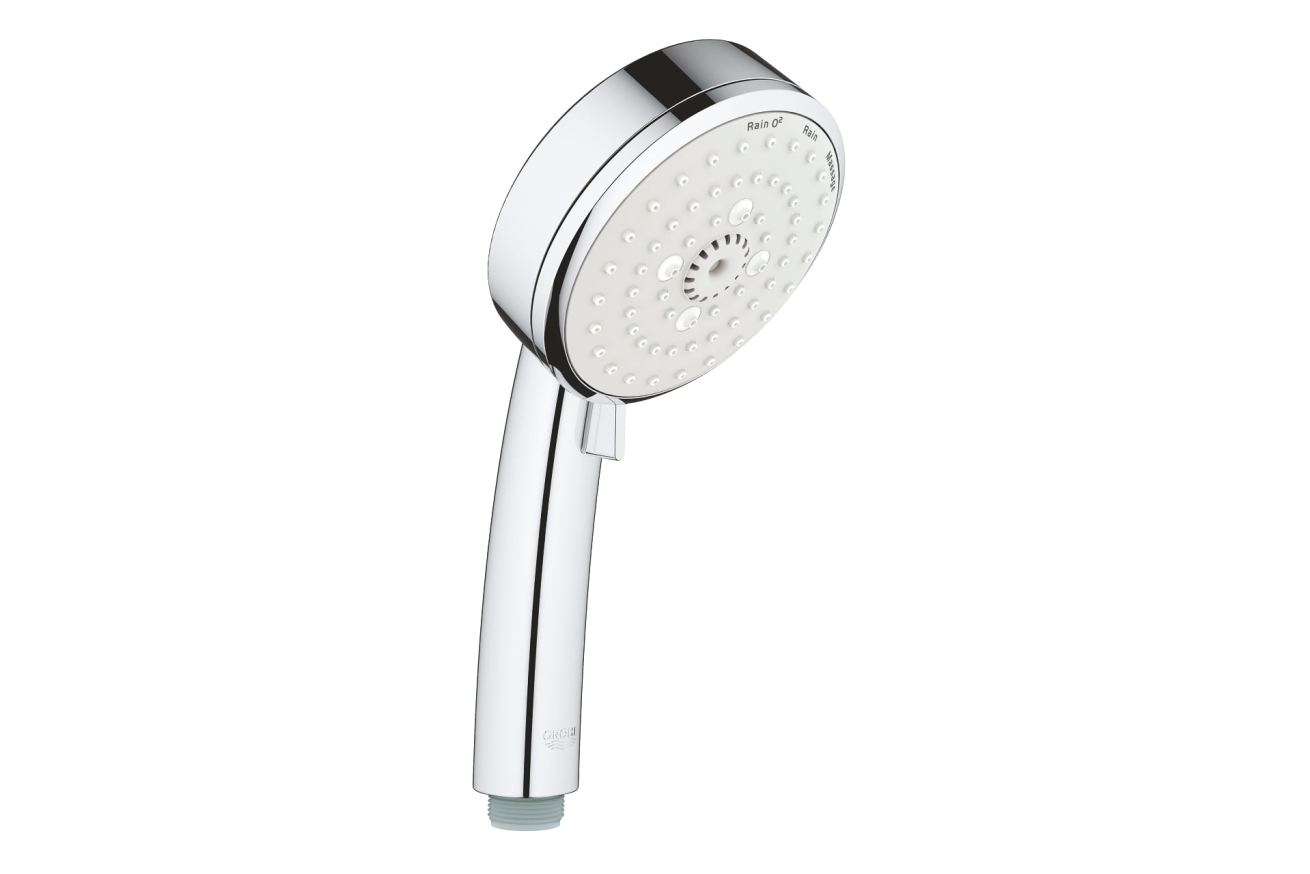 Душевой гарнитур GROHE Tempesta Cosmopolitan 100, 3 режима струи, душевая штанга 600 мм, 9,5 л/мин, хром (27579002)