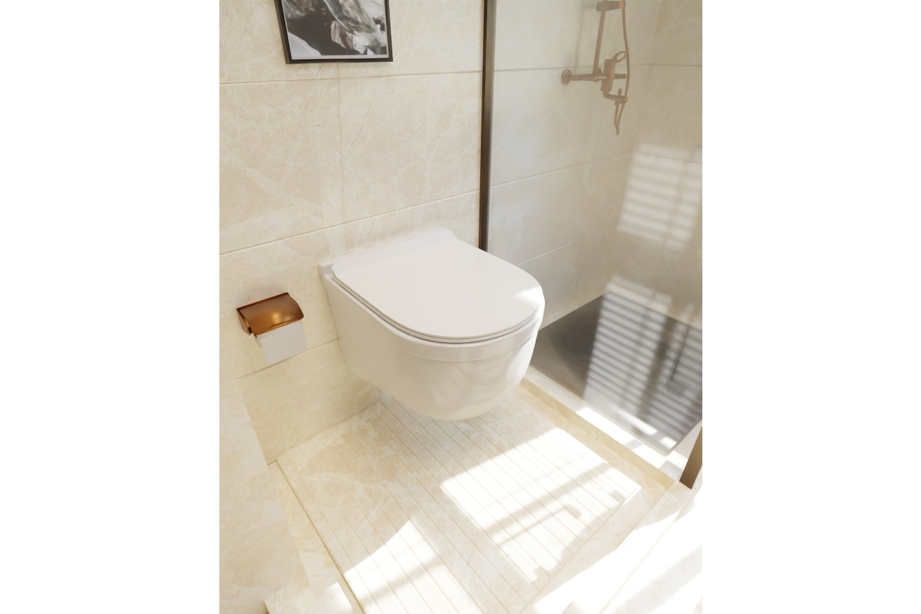 Комплект инсталляции GROHE 38772SH0 с унитазом AQUAme AQM2006 и сиденьем с микролифтом (NW0180)
