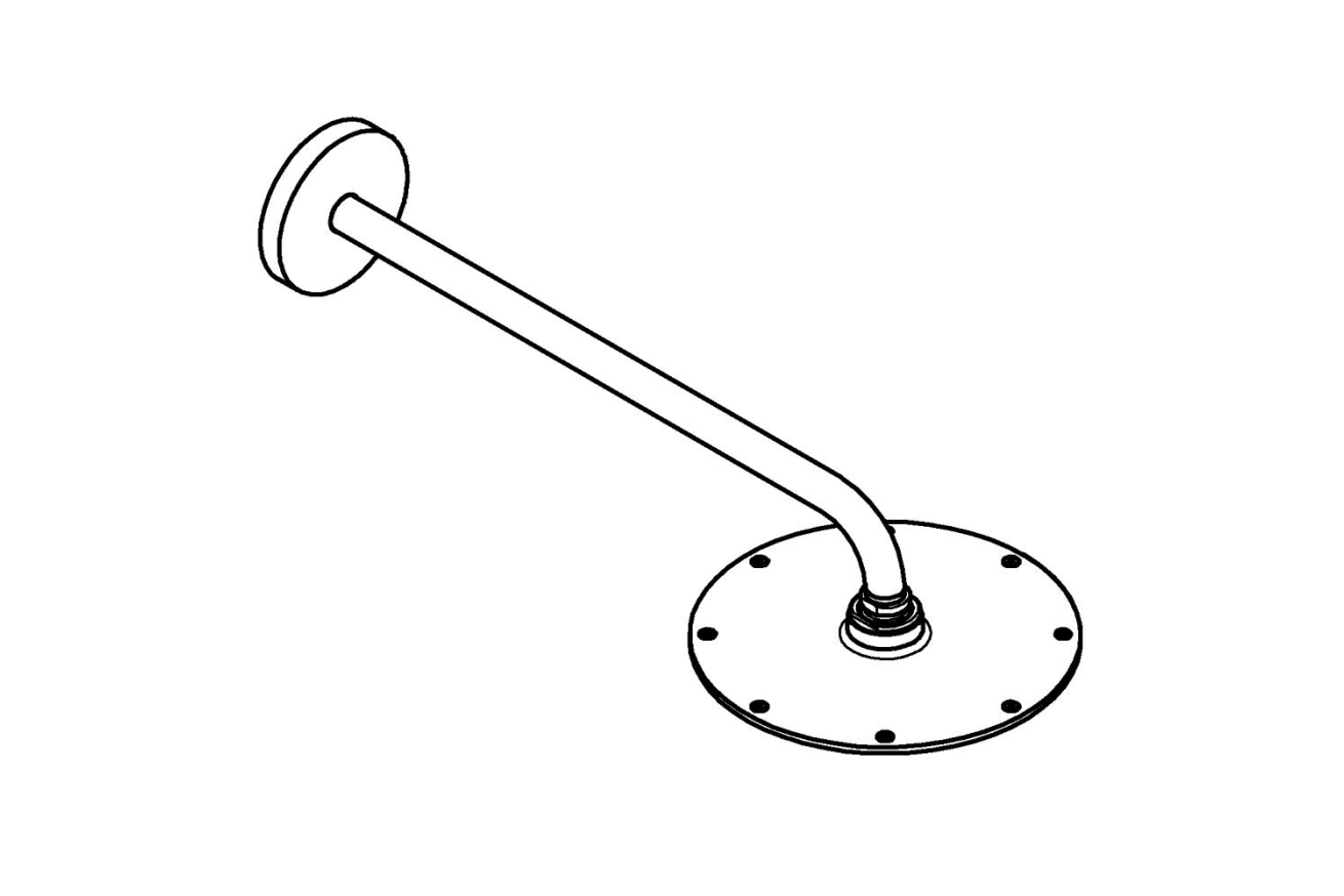 Верхний душ GROHE Rainshower Cosmopolitan 210, 16,5 л/мин, 1 режим, 422 мм, хром (26171000)