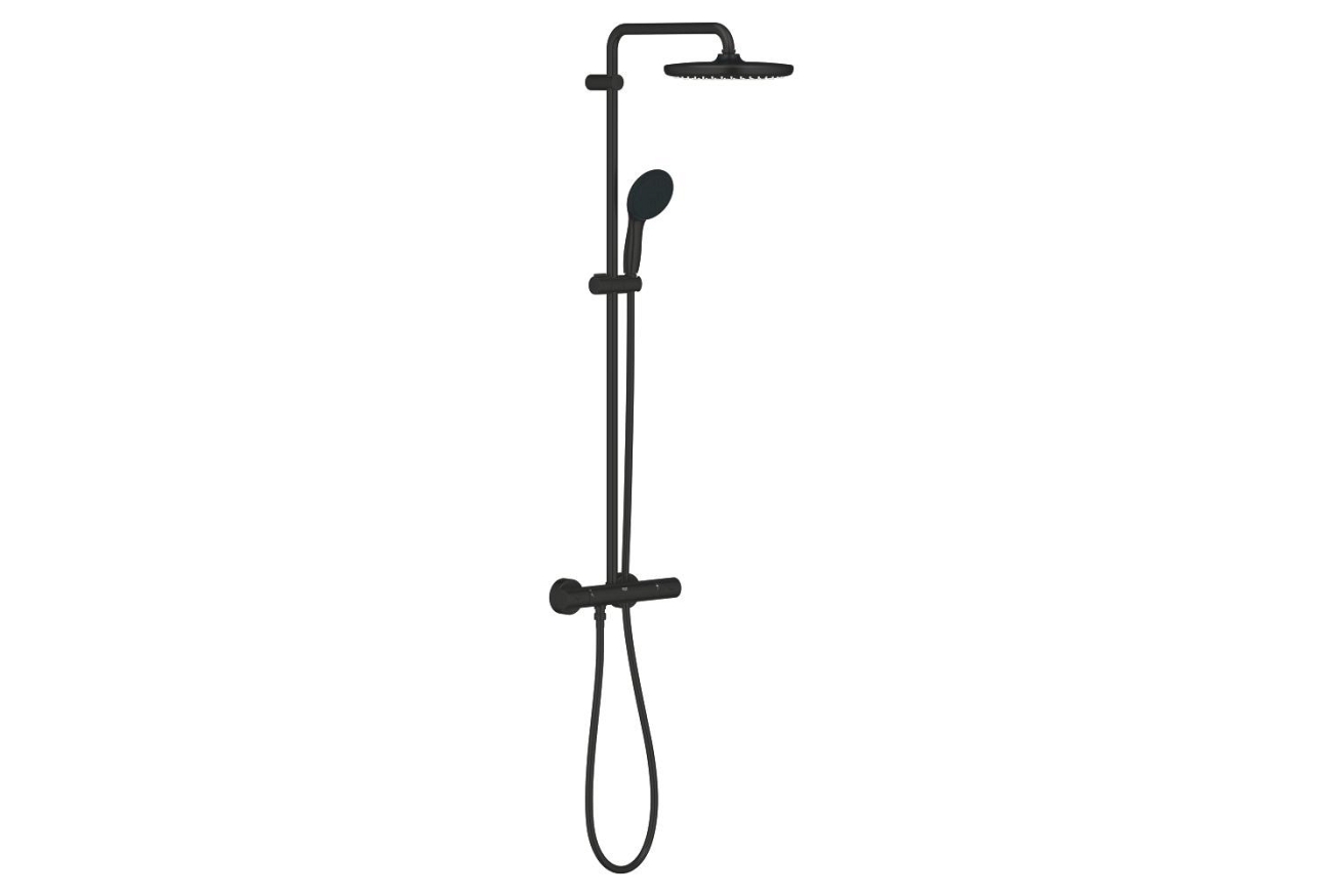 Душевая система GROHE Tempesta System 250 с термостатом для душа, черный (266702431)