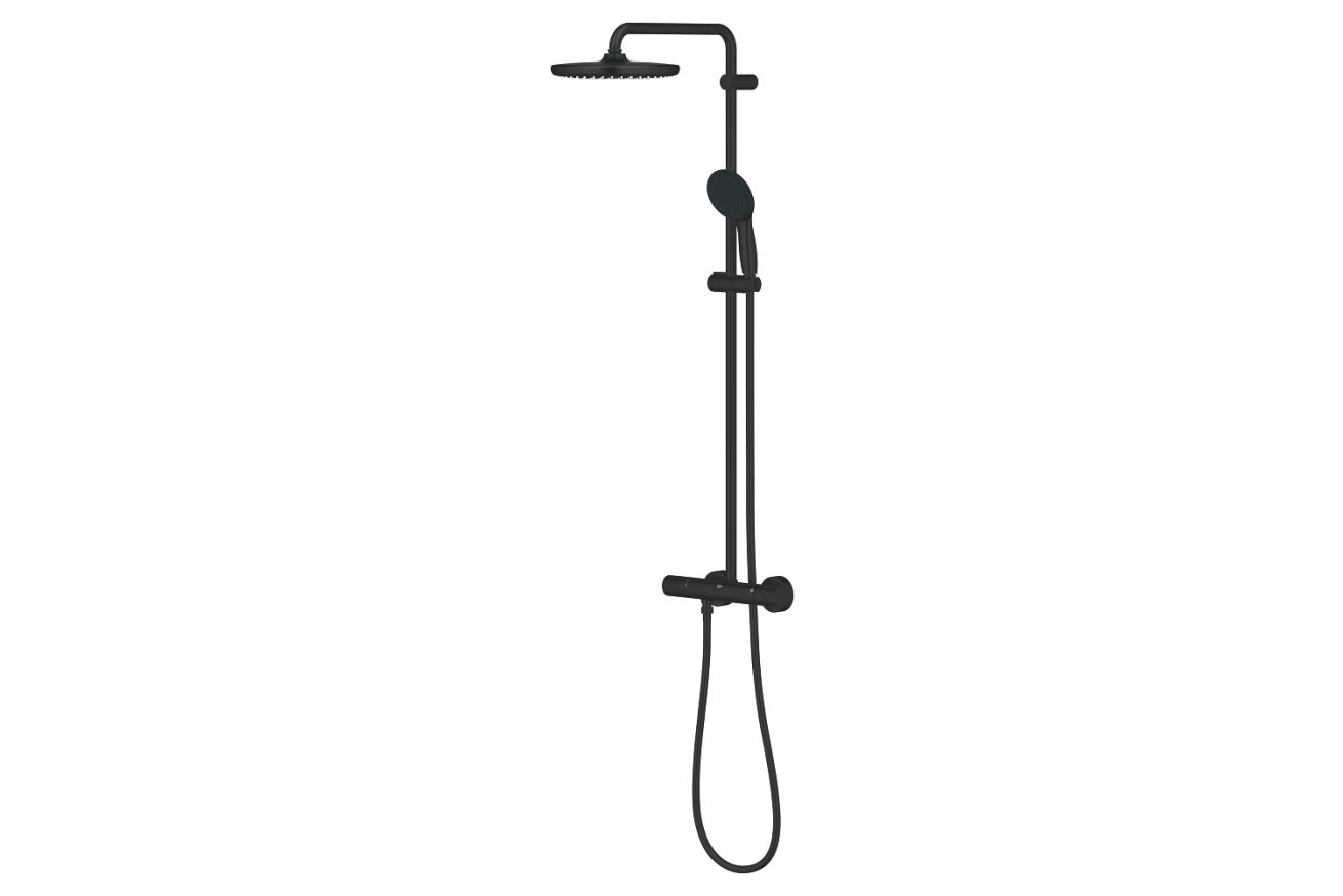 Душевая система GROHE Tempesta System 250 с термостатом для душа, черный (266702431)