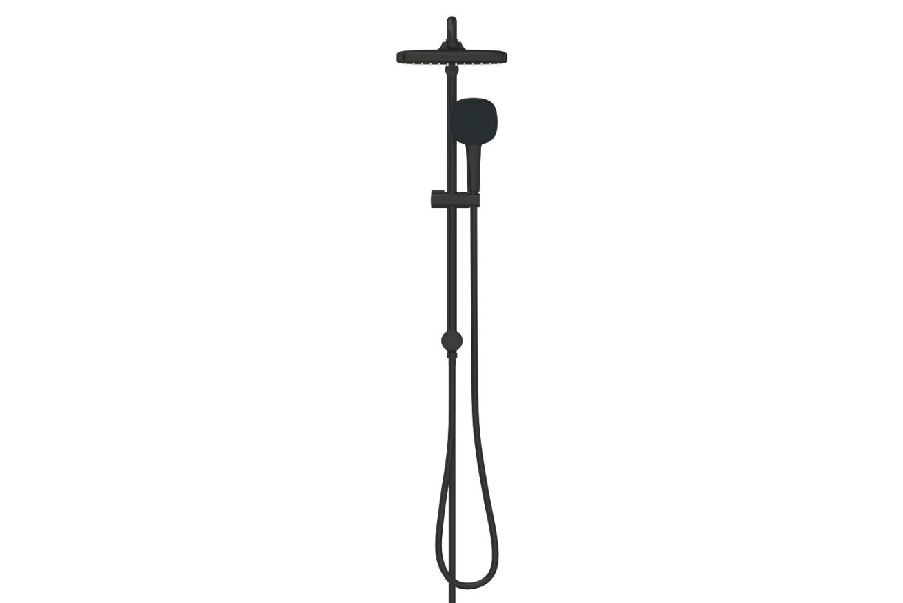 Душевая система GROHE Tempesta System 250 Cube Flex с переключателем потоков, черный (269772431)