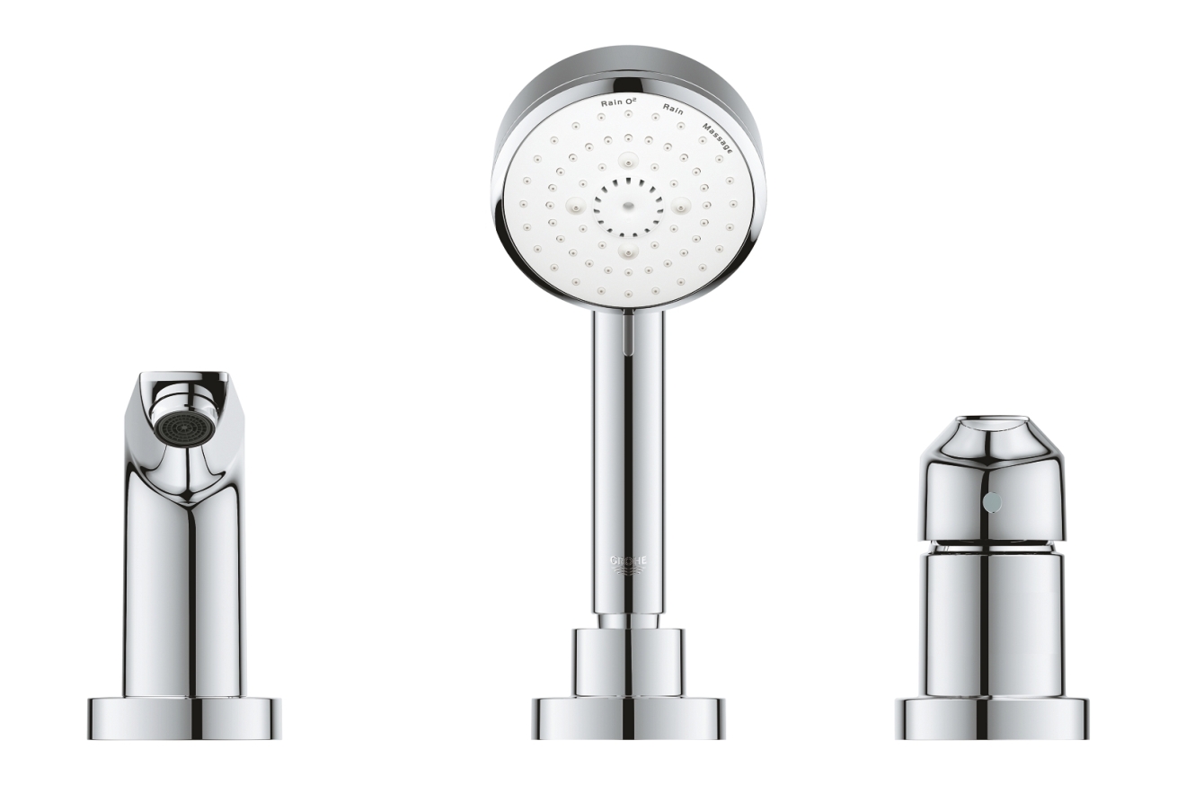 Смеситель для ванны GROHE BauEdge, хром (2511710A)