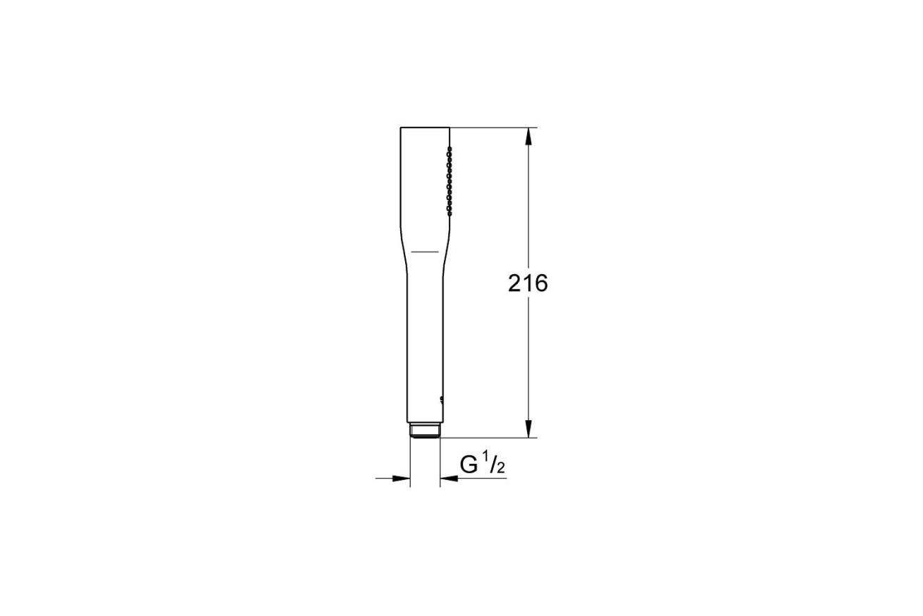 Ручной душ GROHE Euphoria Cosmopolitan Stick, 15 л/мин, 1 режим, хром (27367000)