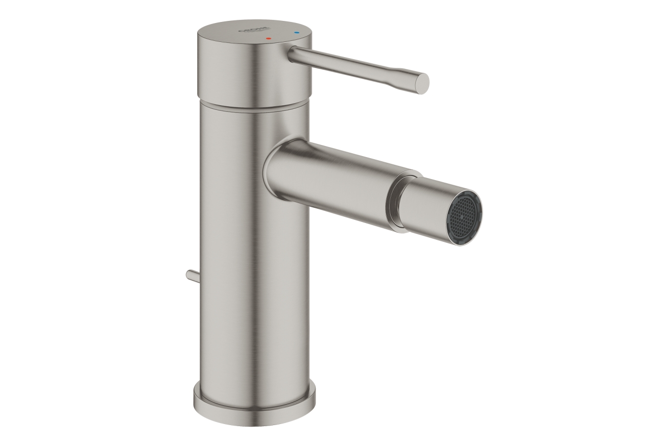 Смеситель для биде GROHE Essence с донным клапаном, суперсталь (32935DC1)