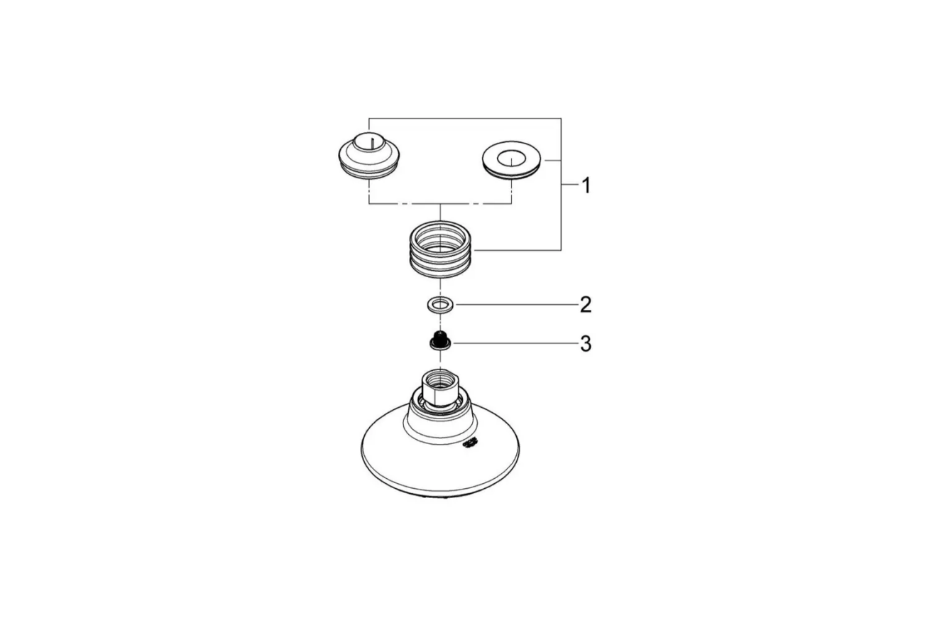 Верхний душ GROHE Euphoria Massage, 3 режима, хром (27235000)