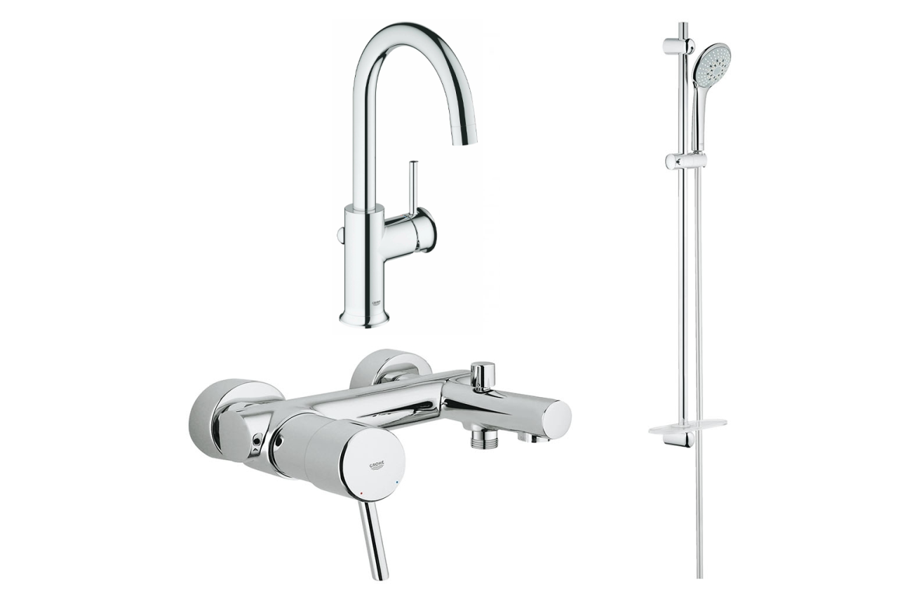 Готовый комплект для ванной комнаты GROHE BauClassic (NB0024)