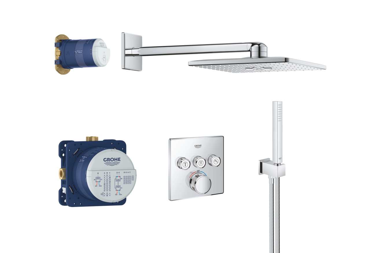 Набор для комплектации душа GROHE Profi Grohtherm SmartControl, хром (34804000)