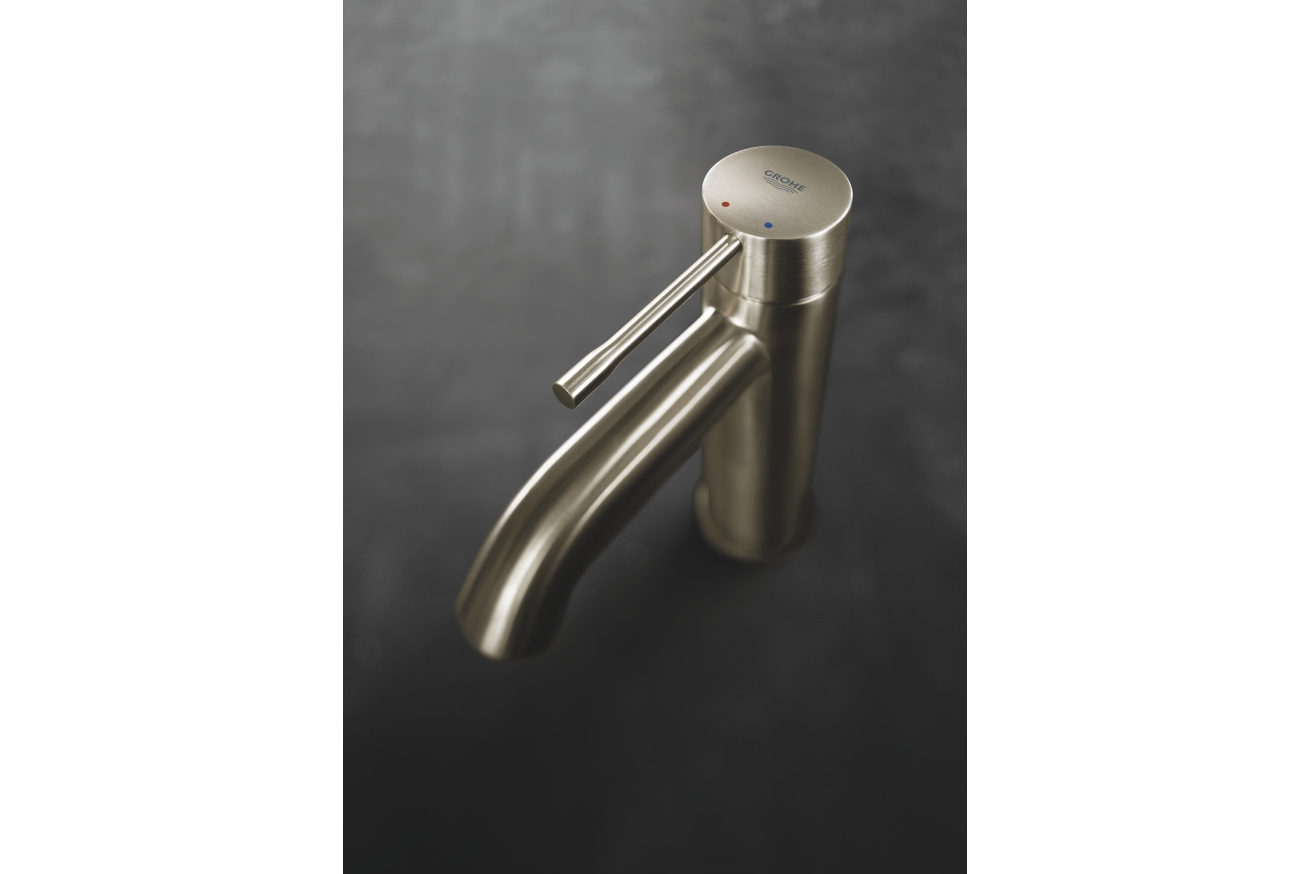 Смеситель для раковины GROHE Essence с донным клапаном, S-size, никель матовый (24171EN1)
