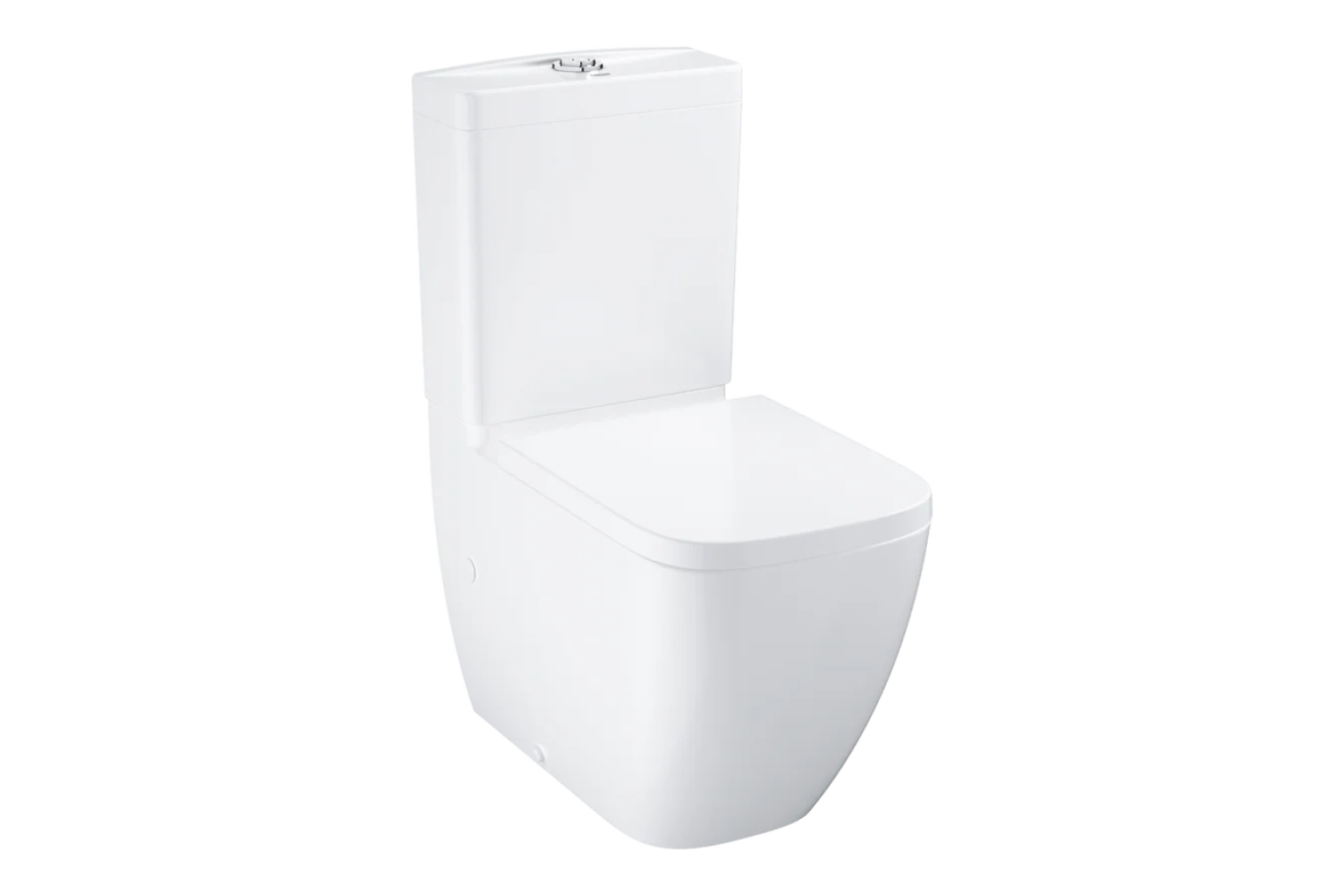 Унитаз-компакт с бачком и сиденьем микролифт GROHE Clova, альпин-белый (39909000)