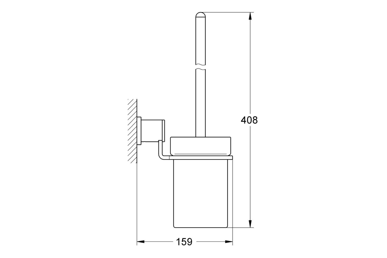 Туалетный "ершик" в комплекте, GROHE Allure, хром, (40340000)