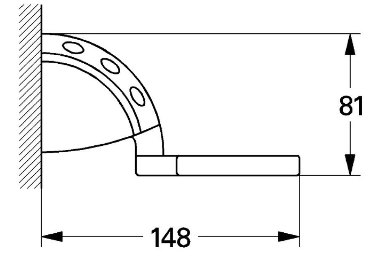 Держатель для стакана GROHE Sentosa, хром (40223000)