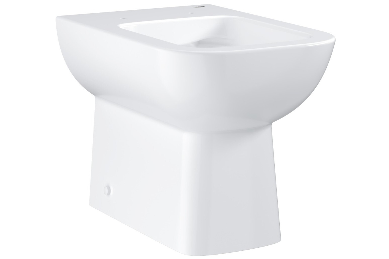 Унитаз напольный приставной безободковый GROHE Bau Edge, альпин-белый (39810000)