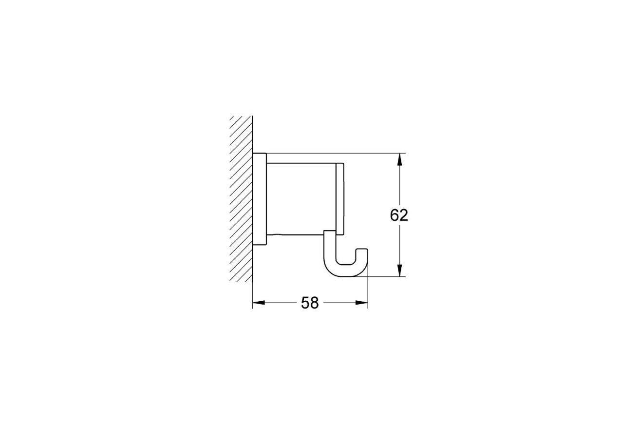 Крючок для халата GROHE Allure, хром (40284000)