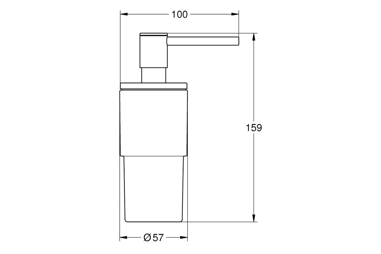 Дозатор жидкого мыла GROHE Atrio New, холодный рассвет глянец (40306GL3)